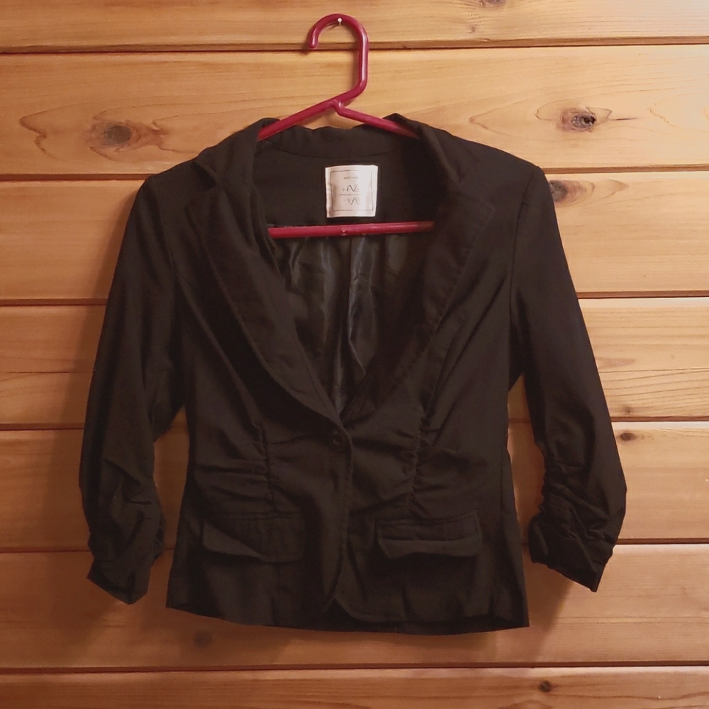 3/4 sleeve blazer